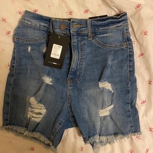 Distressed jean shorts size S